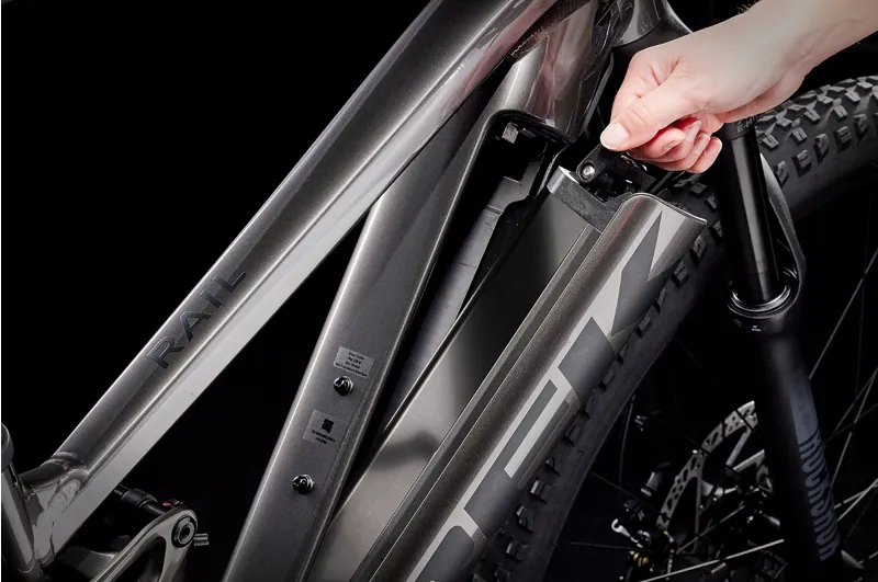 Trek Rail 5 Deore 625Wh Full Suspension Electric Mountain Bike 2025 in Mercury-9